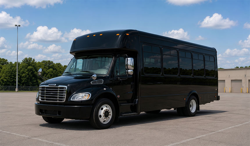18-passenger minibus available for charter in Midland, TX